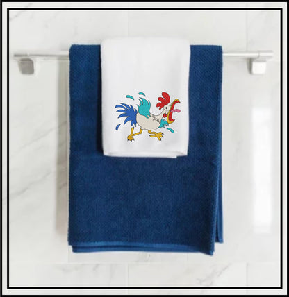 Running Chicken Machine Embroidery Design | Crazy Screaming Bird Cartoon | Funny Rooster Chicken | 6 Sizes (0754)