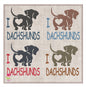 I Love Dachshunds Machine Embroidery Design – Dog Lover Gift, Sausage Dog Embroidery Pattern, 8 Sizes (0488)