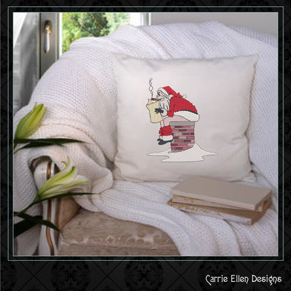 Bad Santa Machine Embroidery Design – Christmas Santa Claus Pattern, Sarcastic Funny Holiday Design, 6 Sizes (1043)