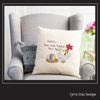 Easter Egg Chicken Machine Embroidery Design | Funny Holiday Chicken Saying | Easter Egg Embroidery Pattern | 6 Sizes (0859)