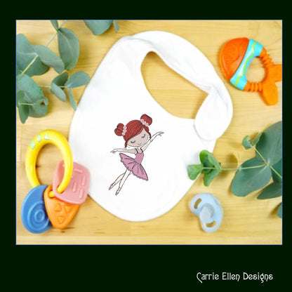 Ballerina Machine Embroidery Design, Dancer Ballet Drawing Design, Kids Design Gift, 6 Sizes (1455)