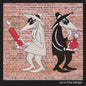 Spy vs. Spy Machine Embroidery Design Bundle, Good and Evil Bomb and Dynamite Cartoon, 2 individual designs, 6 Sizes Each (2232)