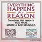 Everything Happens For A Reason Machine Embroidery Design Saying, Sarcastic Funny Embroidery Design, 6 Sizes (2350)