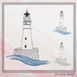 Lighthouse Machine Embroidery Design – Coastal Island Seaside Landscape Pattern, 6 Sizes (0473)