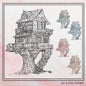 Treehouse Sketch Machine Embroidery Design, Line Art Drawing, Home Garden Artistic Design, Home Decor Pattern, 6 Sizes (2743)