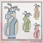 Golf Bag Machine Embroidery Design – Sporty Stitch Pattern for Golf Lovers | Golf Life Embroidery, 6 Sizes (0105)
