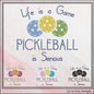 Pickleball Machine Embroidery Design, Pickleball is Serious Embroidery Saying, Fun Sport Design, 6 Sizes (2769)