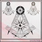 Free Mason Compass Machine Embroidery Design, Decorative Masonic Symbol, Sacred Geometry, God's Eye, 6 Sizes (3024)