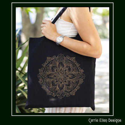 Floral Mandala Machine Embroidery Design | Artistic Symbolism Stitch Pattern, 6 Sizes (3019)