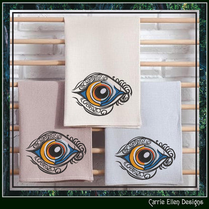 Eye of Horus Machine Embroidery Design, Ancient Egyptian Hieroglyph Symbol, Wedjat Edjat Eye, 6 Sizes (3147)