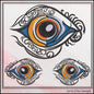 Eye of Horus Machine Embroidery Design, Ancient Egyptian Hieroglyph Symbol, Wedjat Edjat Eye, 6 Sizes (3147)