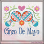 Cinco De Mayo Machine Embroidery Design, Fiesta Décor, Maraca Embroidery Pattern, Mexican Celebration, 6 Sizes (3206)
