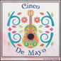 Cinco De Mayo Machine Embroidery Design, Fiesta Décor, Festive Guitar Embroidery Pattern, Mexican Celebration, 6 Sizes (3208)
