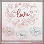 Love Machine Embroidery Design – Valentine’s Day Holiday Pattern, Romantic Doodle Floral Vines, 6 Sizes (3130)