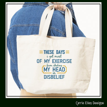 Shaking My Head in Disbelief Funny Saying Machine Embroidery Design, Snarky Adult Quote Pattern, 6 Sizes (2309)